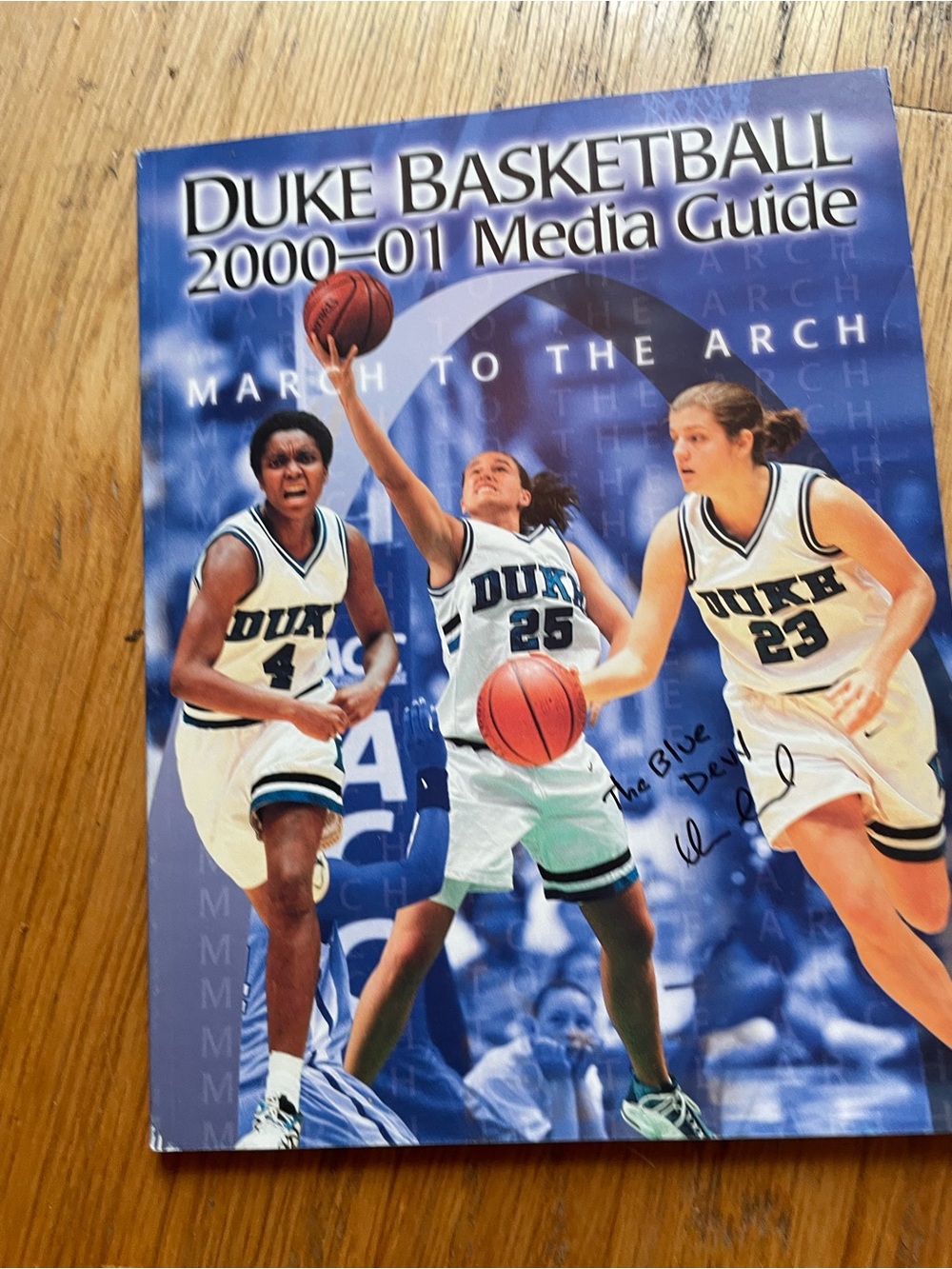 Duke Basketball 2000-01 Media Guide - Blue & White Team Cover